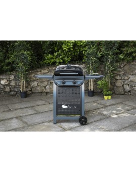 Sahara BBQ X150 Ψησταριά Υγραερίου Σχάρας 50x36εκ. με 2 Εστίες 5.2kW και Πλαϊνό Μάτι