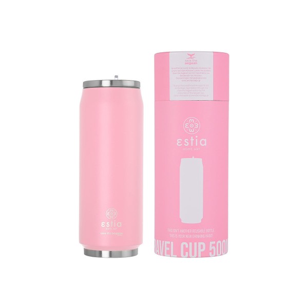 COFFEE CUP 500ML BABY PINK SAVE AEGEAN - 1