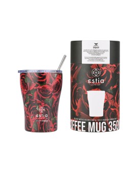 ESTIA ΘΕΡΜΟΣ COFFEE MUG SAVE THE AEGEAN 350ml TWILIGHT ROSE - 2