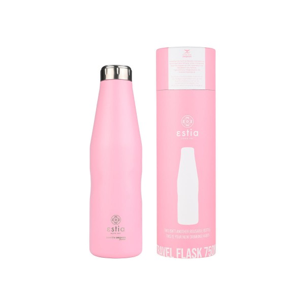 ΘΕΡΜΟΣ TRAVEL FLASK SAVE THE AEGEAN 750ml BLOSSOM ROSE