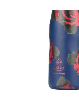 ESTIA ΘΕΡΜΟΣ TRAVEL FLASK SAVE THE AEGEAN 500ml ELECTRIC ROSES - 3