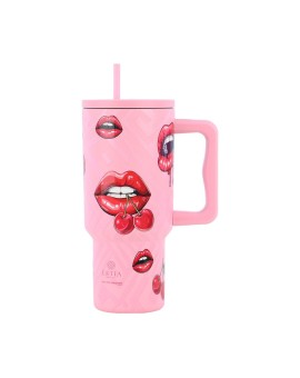 ΘΕΡΜΟΣ STRAW TUMBLER XL SAVE THE AEGEAN 900ml BLUSH POP