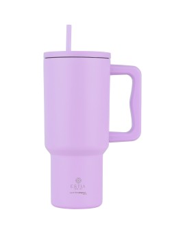 ΘΕΡΜΟΣ STRAW TUMBLER XL SAVE THE AEGEAN 900ml LAVENDER PURPLE