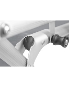 Escape Καρεκλάκι Παραλίας Αλουμινίου με Ψηλή Πλάτη Γκρι 54x70x75εκ.