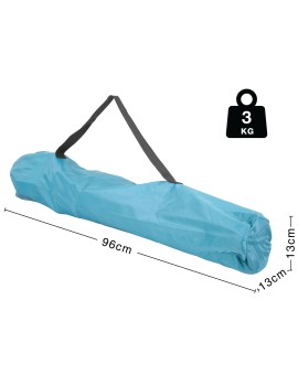 Escape Καρέκλα Παραλίας Αλουμινίου Τιρκουάζ Αδιάβροχη 96x16εκ.