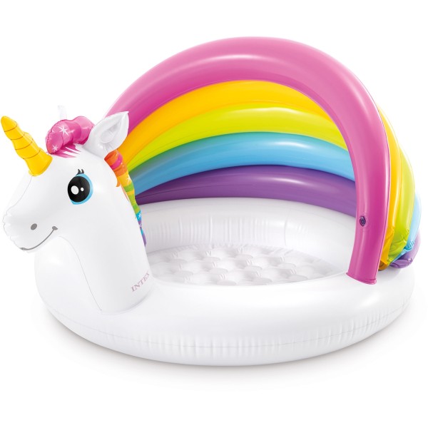 ntex Unicorn Παιδική Στρογγυλή Πισίνα Φουσκωτή Baby 127x69εκ.