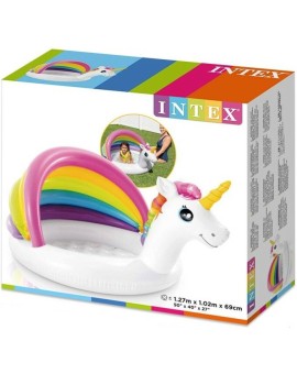 ntex Unicorn Παιδική Στρογγυλή Πισίνα Φουσκωτή Baby 127x69εκ.