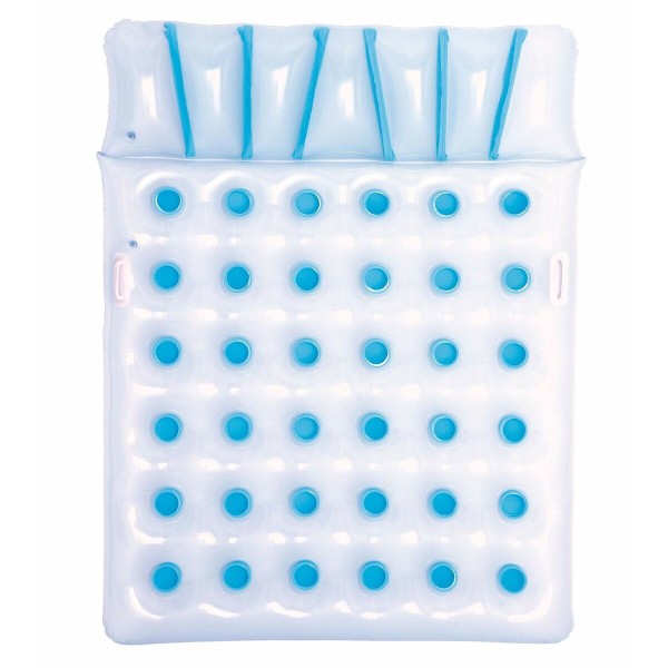 Bestway Μεγάλο Φουσκωτό Στρώμα Θαλάσσης με Χειρολαβές Λευκό 193εκ.