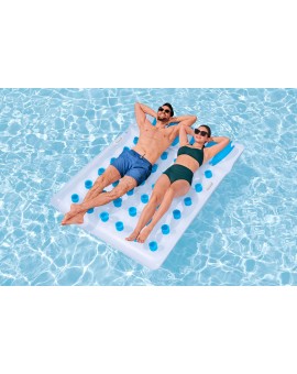 Bestway Μεγάλο Φουσκωτό Στρώμα Θαλάσσης με Χειρολαβές Λευκό 193εκ.