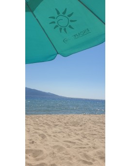 Escape Ομπρέλα Θαλάσσης Αλουμινίου Διαμέτρου 2.02m με UV Προστασία και Αεραγωγό Γαλάζια