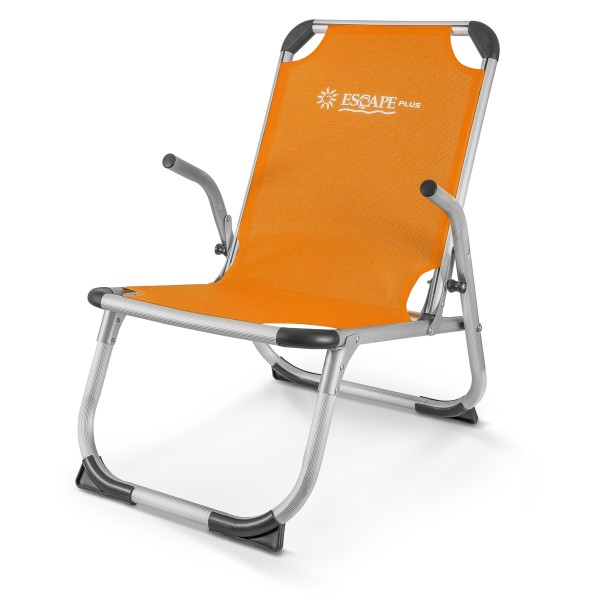 Escape Καρεκλάκι Παραλίας Αλουμινίου με Ψηλή Πλάτη Πορτοκαλί 54x70x75εκ.