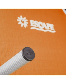 Escape Καρεκλάκι Παραλίας Αλουμινίου με Ψηλή Πλάτη Πορτοκαλί 54x70x75εκ.