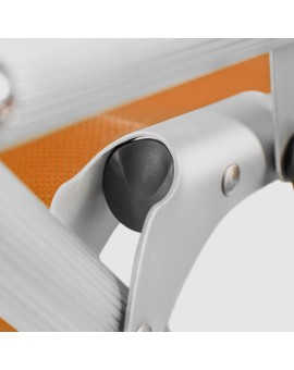 Escape Καρεκλάκι Παραλίας Αλουμινίου με Ψηλή Πλάτη Πορτοκαλί 54x70x75εκ.