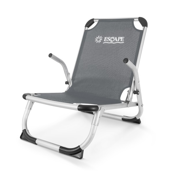 Καρεκλάκι Παραλίας Escape Αλουμινίου με Χαμηλή Πλάτη Γκρί