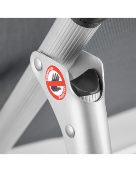 Καρεκλάκι Παραλίας Escape Αλουμινίου με Χαμηλή Πλάτη Γκρί