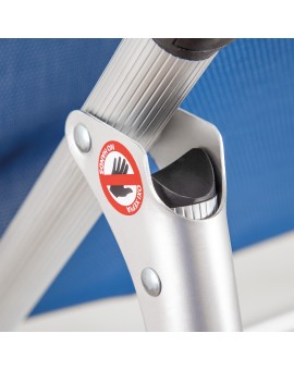 Καρεκλάκι Παραλίας Escape Αλουμινίου με Χαμηλή Πλάτη Μπλε