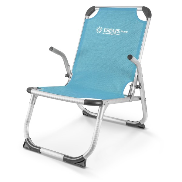 Escape Plus Καρεκλάκι Παραλίας Αλουμινίου με Ψηλή Πλάτη Πετρόλ 69x68x54εκ.