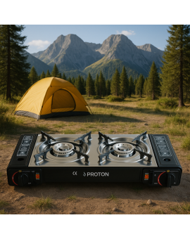 Proton Διπλή Φορητή Εστία Υγραερίου