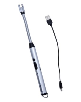 Ηλεκτρικός Αντιανεμικός Αναπτήρας Electric ARC BBQ Lighter Silver