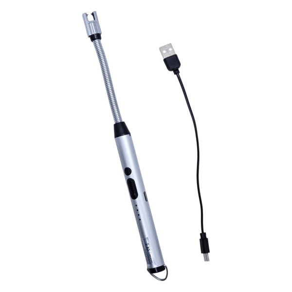 Ηλεκτρικός Αντιανεμικός Αναπτήρας Electric ARC BBQ Lighter Silver