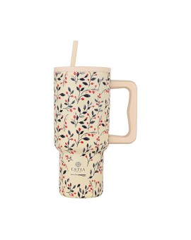 ΘΕΡΜΟΣ STRAW TUMBLER XL SAVE THE AEGEAN 900ml BLOOM BEIGE
