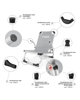 Ανταλλακτικό Στοπ Μπράτσου για Καρεκλάκι Escape Μαύρο