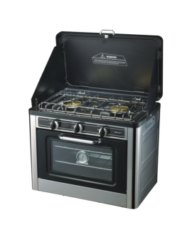 Φουρνάκι Υγραερίου BIG GAS με 2 Εστίες Ταψί και Θήκη CS02