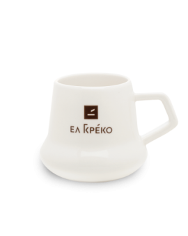 Ελ Γκρέκο Φλιτζάνι Καφέ από Πορσελάνη Λευκό 280ml