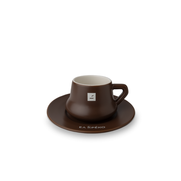 Φλυτζάνι Ελ Γκρέκο για διπλό ελληνικό καφέ, με πιατάκι και 160ml Καφέ