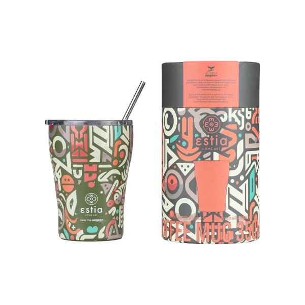 ΘΕΡΜΟΣ COFFEE MUG SAVE THE AEGEAN 350ml GEOVIVID