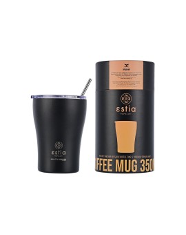 ΘΕΡΜΟΣ COFFEE MUG SAVE THE AEGEAN 350ml MIDNIGHT BLACK