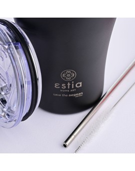 ΘΕΡΜΟΣ COFFEE MUG SAVE THE AEGEAN 350ml MIDNIGHT BLACK