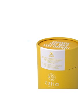 ESTIA ΘΕΡΜΟΣ COFFEE MUG SAVE THE AEGEAN 350ml PINEAPPLE YELLOW - 9