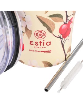 ESTIA ΘΕΡΜΟΣ COFFEE MUG SAVE THE AEGEAN 350ml SAKURA WHISPER