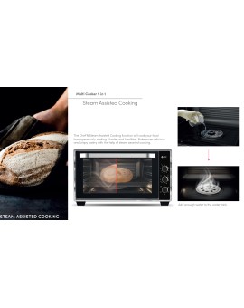 ΕΠΙΤΡΑΠΕΖΙΟΣ ΗΛΕΚΤΡΙΚΟΣ ΦΟΥΡΝΟΣ TGS MULTI MIDI 1255 BL 50L