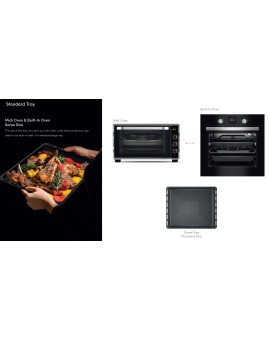 ΕΠΙΤΡΑΠΕΖΙΟΣ ΗΛΕΚΤΡΙΚΟΣ ΦΟΥΡΝΟΣ TGS MULTI MIDI 1255 BL 50L