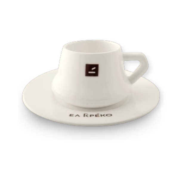 Φλυτζάνι Ελ Γκρέκο για διπλό ελληνικό καφέ, με πιατάκι και χωρητικότητα 160ml - 1