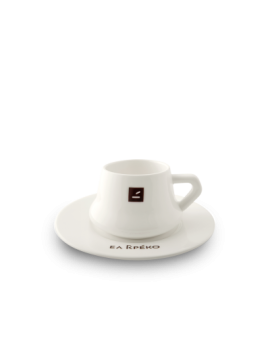 Φλυτζάνι Ελ Γκρέκο για μονό ελληνικό καφέ, με πιατάκι και χωρητικότητα 80ml