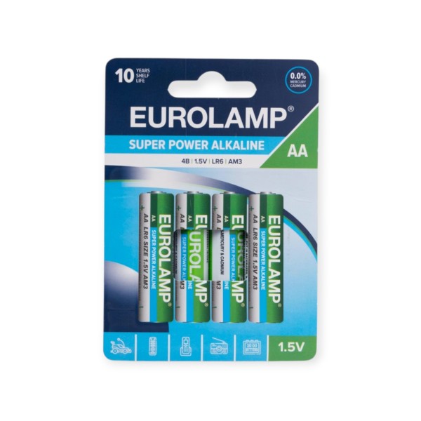 Eurolamp Super Power Αλκαλικές Μπαταρίες AA 1.5V 4τμχ