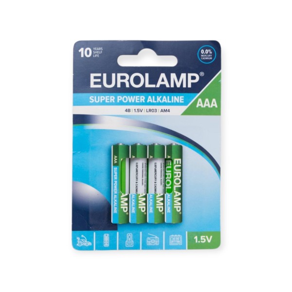 Eurolamp Super Power Αλκαλικές Μπαταρίες AAA 1.5V 4τμχ