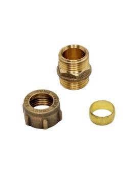 Ρακόρ αρσενικό Μηχανικής Σύσφιξης Φ18 x 1/2