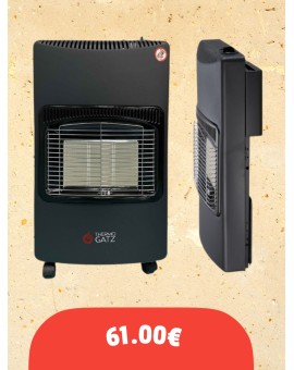 Thermogatz 02.204.069 Θερμάστρα Υγραερίου TG-FLD-4.2KW BLACK