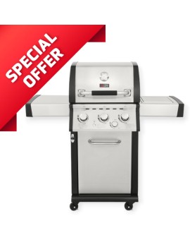 BBQ ΥΓΡΑΕΡΙΟΥ GS GRILL SUPERIOR 3+1 ΙΝΟΧ - 14kW