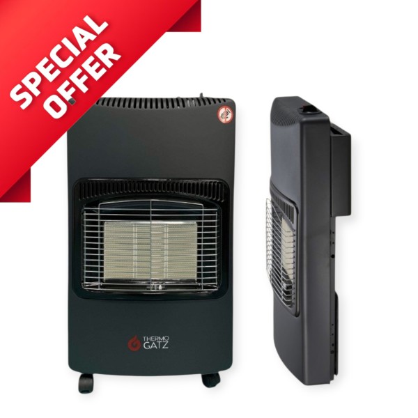 Thermogatz 02.204.069 Θερμάστρα Υγραερίου TG-FLD-4.2KW BLACK