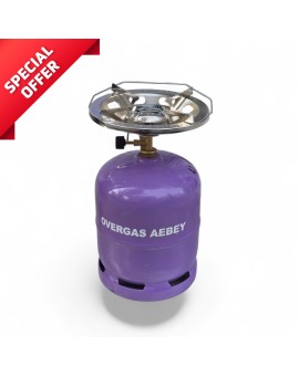 Φιάλη Υγραερίου 3κιλών  OVERGAS μαζί με Εστία Μαγειρέματος