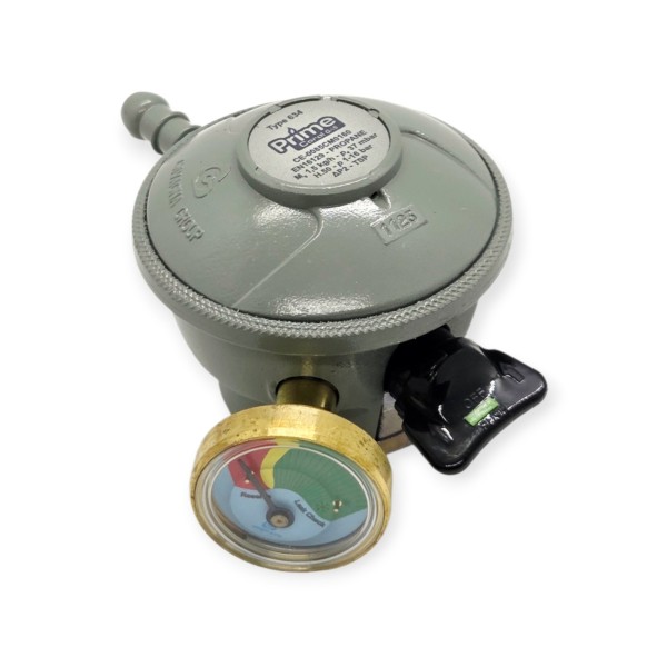 Coral Gas Prime Ρυθμιστής Υγραερίου Παροχής 1.5 kg/h Ασημί 37 mbar