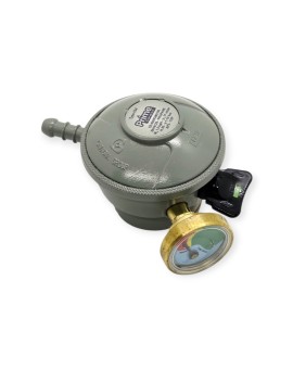 Coral Gas Prime Ρυθμιστής Υγραερίου Παροχής 1.5 kg/h Ασημί 37 mbar