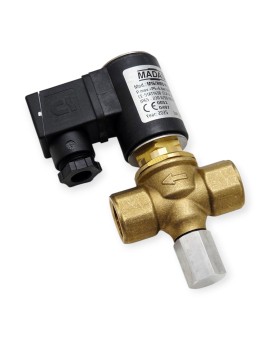 Madas Ηλεκτροβάνα Αερίου Ορειχάλκινη Δίοδη 1/2″ 6bar Normally Closed Χειροκίνητη Επαναφορά 65.08.16.01