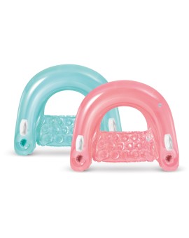 Intex Sit n Float Φουσκωτό Θαλάσσης με Χειρολαβές Mint Green - Pastel Pink 152εκ.