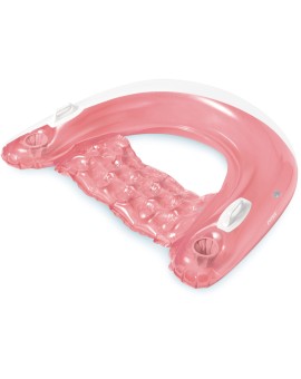 Intex Sit n Float Φουσκωτή Σαμπρέλα Θαλάσσης με Χειρολαβές Κίτρινο-Μπλέ 152εκ.